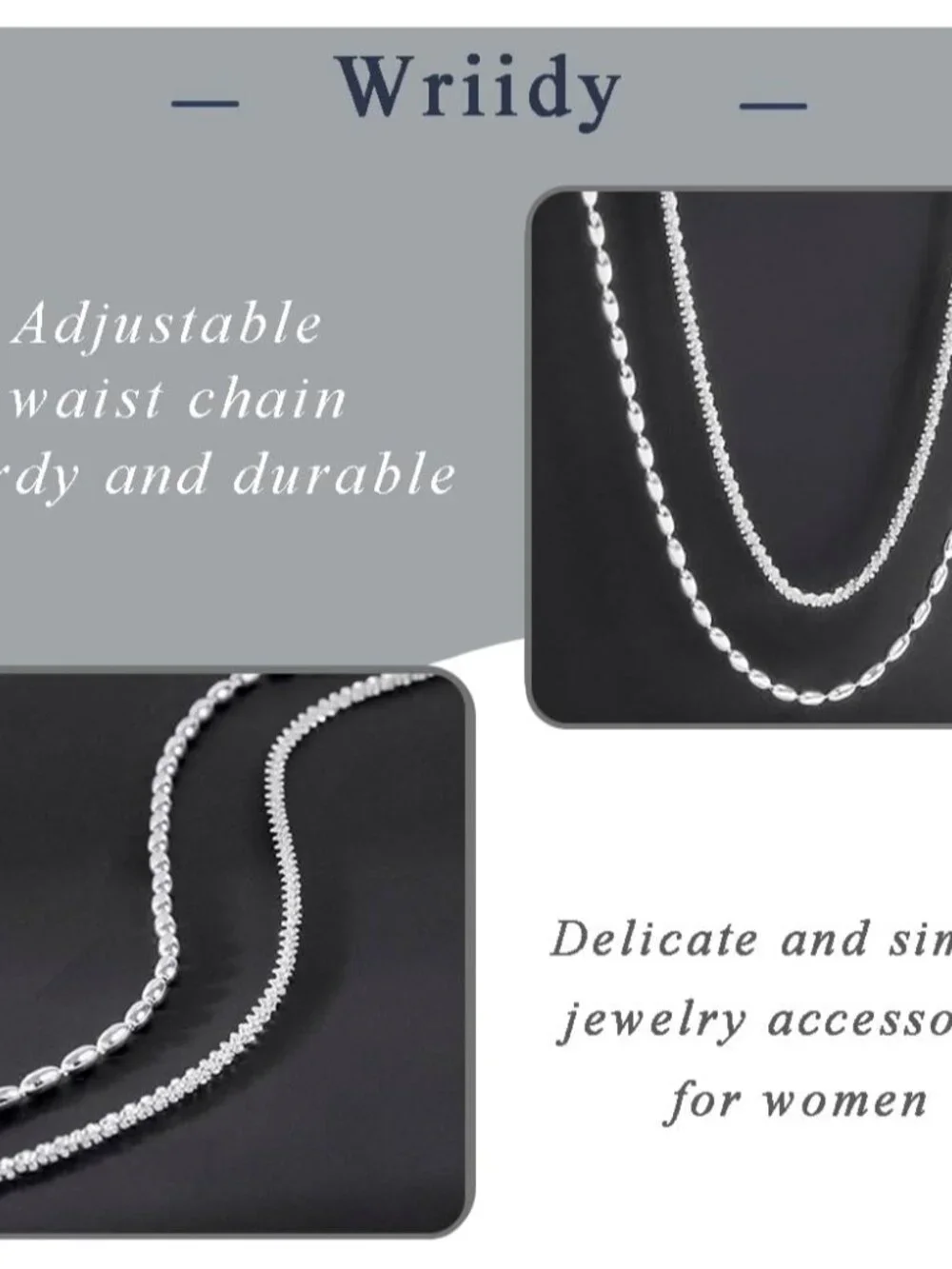 Silver Beads Belly Chain Gold silver Women Dainty Body Jewelry Accessories